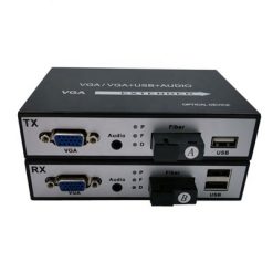 Bộ chuyển đổi VGA qua cáp quang ZC-VGA-1080P-USB